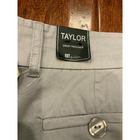KUT From The Kloth Gray Taylor Crop Trouser Pants, Size 6, NWT! - Picture 7 of 7